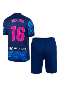 Atletico Madrid Nahuel Molina #16 Babytruitje 3e tenue Kind 2024-25 Korte Mouw (+ Korte broeken)